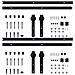 Kit di Binari per Porte Scorrevoli 2 pz 183 cm Acciaio Nero - Foto miniatura 3