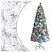 Albero Natale Artificiale Led Bianco 240 Cm Fibra Ottica - Foto miniatura 1