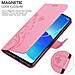 Custodia Compatibile Con Oppo Reno6 5g In Rosa Fiore - Coperchio Protettivo In Design Floreale Con Chiusura Magnetica, Funzione Stand E Slot Per Carte - Foto miniatura 4
