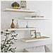 Scaffali A Parete 4 Pz Rovere E Bianco 80x23,5x3,8 Cm In Mdf - Foto miniatura 1