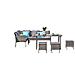 Salotto Da Giardino 8 Posti In Resina Nero/grigio Cordoba - Foto miniatura 9