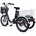 Eureka - Marrone Opaco - 250w / 10ah - Triciclo Elettrico Per Adulti Con Meccanismo Di Inclinazione - Foto miniatura 5
