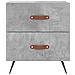 Comodini 2 Pz Grigio Cemento 40x35x47,5 Cm In Legno Multistrato - Foto miniatura 5