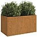 Fioriera 62x40x39 Cm Acciaio Corten - Foto miniatura 8