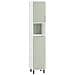 Armadio Colonna Bagno Mobiletto Salvaspazio Scaffale Alto Mobiletto Bagno Con Portabianchiera Verde 31x30x167cm Bzr137-gr - Foto miniatura 1
