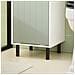 Armadio Colonna Bagno Mobiletto Salvaspazio Scaffale Alto Mobiletto Bagno Con Portabianchiera Verde 31x30x167cm Bzr137-gr - Foto miniatura 4