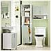 Armadio Colonna Bagno Mobiletto Salvaspazio Scaffale Alto Mobiletto Bagno Con Portabianchiera Verde 31x30x167cm Bzr137-gr - Foto miniatura 7