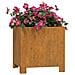 Fioriere Con Gambe 2pz Ruggine 32x30x33 Cm Acciaio Corten - Foto miniatura 4