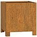 Fioriere Con Gambe 2pz Ruggine 32x30x33 Cm Acciaio Corten - Foto miniatura 5
