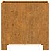 Fioriere Con Gambe 2pz Ruggine 32x30x33 Cm Acciaio Corten - Foto miniatura 8