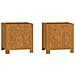 Fioriere Con Gambe 2pz Ruggine 32x30x33 Cm Acciaio Corten - Foto miniatura 1