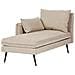 Chaise Longue Versione Destra Yerres Tessuto Beige - Foto miniatura 4
