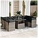 Set Divano Da Giardino 10 Pz Con Cuscini Grigio In Polyrattan - Foto miniatura 1