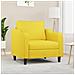 Poltrona Giallo Chiaro 60 Cm In Tessuto - Foto miniatura 8