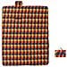 Tovaglia Picnic Pieghevole Quadri Multicolore 200x150cm Velluto - Foto miniatura 3