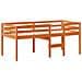 Letto a Soppalco con Tetto Marrone Cera 90x200 cm Legno di Pino - Foto miniatura 5