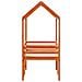 Letto a Soppalco con Tetto Marrone Cera 90x200 cm Legno di Pino - Foto miniatura 7