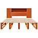 Letto Libreria senza Materasso Marrone Cera 140x200 cm Legno - Foto miniatura 5