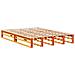 Letto Libreria senza Materasso Marrone Cera 140x200 cm Legno - Foto miniatura 6