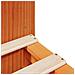Letto Libreria senza Materasso Marrone Cera 140x200 cm Legno - Foto miniatura 9