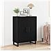 Credenza Nero Rovere 69,5x34x90 cm Legno ingegnerizzato - Foto miniatura 2