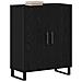 Credenza Nero Rovere 69,5x34x90 cm Legno ingegnerizzato - Foto miniatura 3