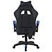 Sedia Gaming Da Scrivania Blu E Nera Con Led Rgb Altezza Regolabile 106-116cm - Foto miniatura 2