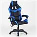 Sedia Gaming Da Scrivania Blu E Nera Con Led Rgb Altezza Regolabile 106-116cm - Foto miniatura 1