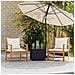 Sedie da giardino 2 pcs Naturale 60 x 65 x 76.5 cm - Foto miniatura 2