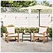 Sedie da giardino 2 pcs Naturale 60 x 65 x 76.5 cm - Foto miniatura 3