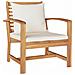 Sedie da giardino 2 pcs Naturale 60 x 65 x 76.5 cm - Foto miniatura 4