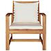 Sedie da giardino 2 pcs Naturale 60 x 65 x 76.5 cm - Foto miniatura 6