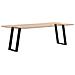Gambe per tavolo da pranzo a forma di U 2 pz nere 50x(72-73) cm in acciaio - Foto miniatura 8