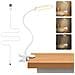 Lampada Lettura Clip Flessibile 360° Led 4000k Luce Naturale Ricaricabile - Foto miniatura 1