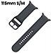 Bracciale Per Galaxy Watch 115mm S/m 20mm Edizione Sport In Silicone, Grigio Antracite - Foto miniatura 2