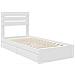Letto con Contenitore Bianco 75 x 190 cm Legno multistrato - Foto miniatura 4