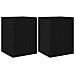 Mobile TV da parete 2 pcs Nero 30 x 31 x 40 cm - Foto miniatura 1