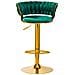 sgabello da bar QS-B313a velluto verde - Foto miniatura 4