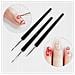 Set Di 3 Pennelli Per Decorazione Unghie - Precisione Ideale | Dimensioni: 9,6 Cm X 0,2 Cm | Per Gel, Acrilico, Manicure E Pedicure - Foto miniatura 4