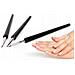 Set Di 3 Pennelli Per Decorazione Unghie - Precisione Ideale | Dimensioni: 9,6 Cm X 0,2 Cm | Per Gel, Acrilico, Manicure E Pedicure - Foto miniatura 1