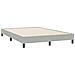 Letto a Molle con Materasso e LED Grigio Chiaro 160x220cm Velluto - Foto miniatura 6