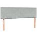 Letto a Molle con Materasso e LED Grigio Chiaro 160x220cm Velluto - Foto miniatura 7