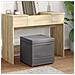 Pouf Grigio Pelle Sintetica e Legno Ingegnerizzato - Foto miniatura 2