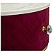 Comodino Toletta Vellit Rosso Con Pouf Abbinato In Velluto Matelassé E Oro Ø52x70 Cm - Foto miniatura 6