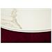 Comodino Toletta Vellit Rosso Con Pouf Abbinato In Velluto Matelassé E Oro Ø52x70 Cm - Foto miniatura 8