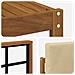 Set di divani da esterno con cuscino 11 pcs Naturale e Beige - Foto miniatura 7