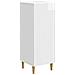 Credenza Bianco Lucido 33 x 34,5 x 90 cm Legno ingegnerizzato - Foto miniatura 1
