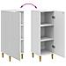 Credenza Bianco Lucido 33 x 34,5 x 90 cm Legno ingegnerizzato - Foto miniatura 9