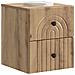 Mobiletto da notte a muro con cassetto 2 pcs Rovere Artigianale - Foto miniatura 2