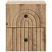 Mobiletto da notte a muro con cassetto 2 pcs Rovere Artigianale - Foto miniatura 5